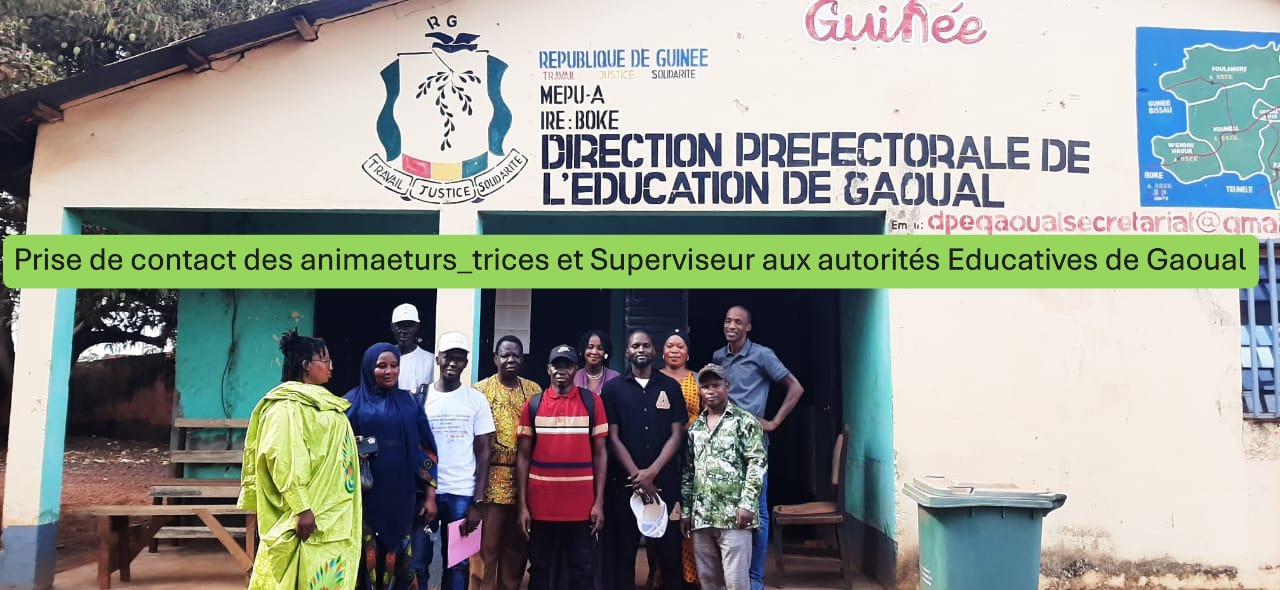 Présentation des animateurs aux autorités éducatives de Gaoual